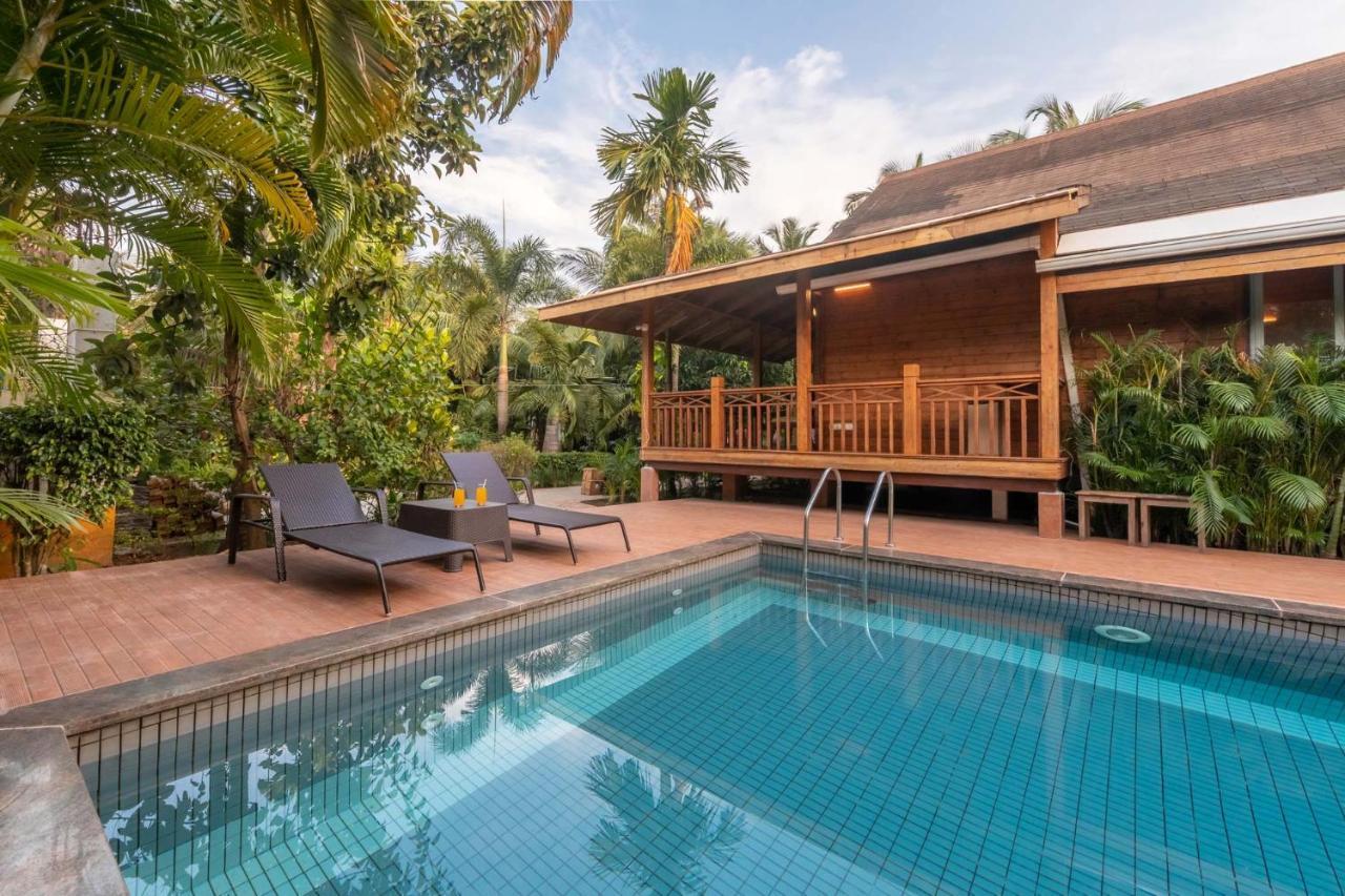 Nature'S Abode - The Wooden Villa At Morjim By Stayvista Exterior foto